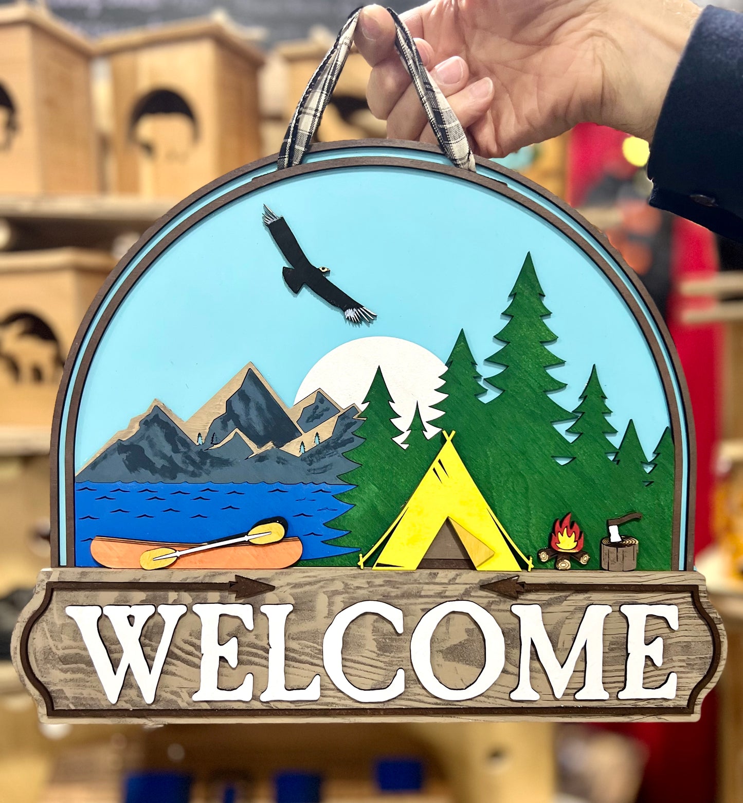 Lakeside Retreat Welcome Sign