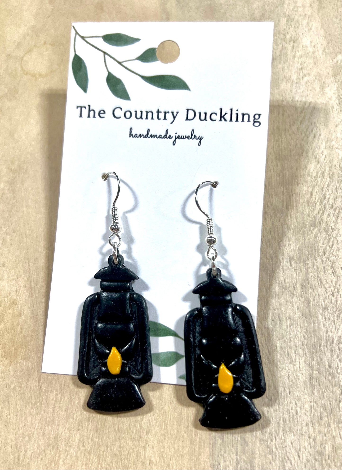 Lantern Clay Dangle Earrings