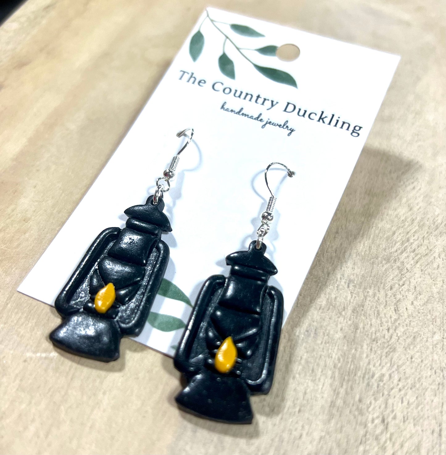 Lantern Clay Dangle Earrings