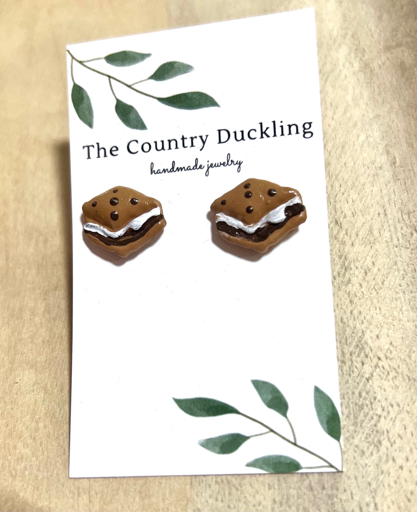 S'mores Stud Earrings